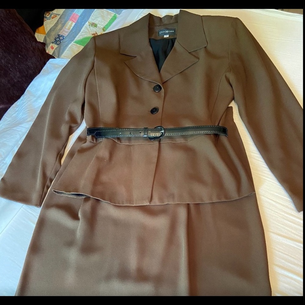 Vintage 1940’s Claire McCardell Skirt Suit w/Belt